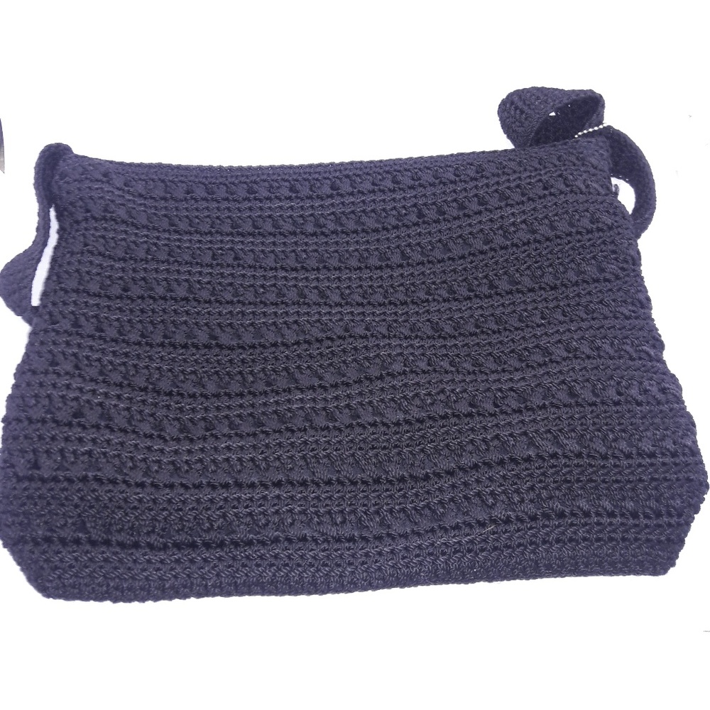 The Sak Black Crochet Hobo Bag
